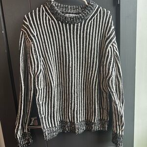 Black and white stripe Elizabeth and James sweater